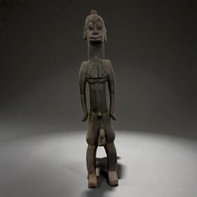 African Carved Male Figure