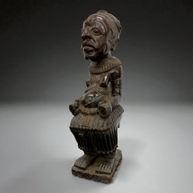 African Seated Female Figure – Congo Region