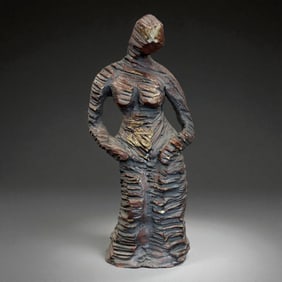 Contemporary African-Style Female Sculpture