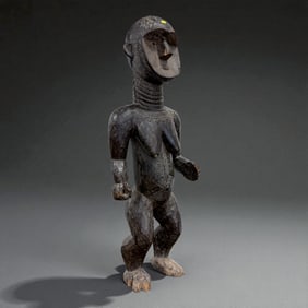 Central African Dual-Spirit Shrine Figure