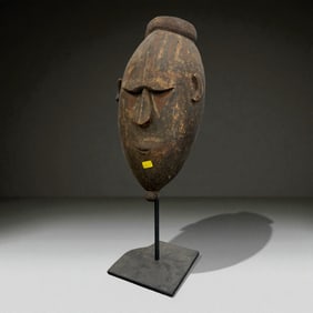 African Elongated Tribal Head Mask