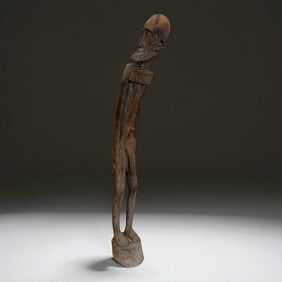 African Large Elongated Ancestor Figure