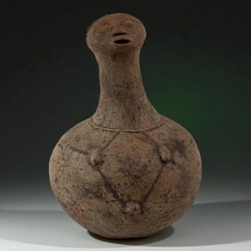 Pre-Columbian Bottle Figure