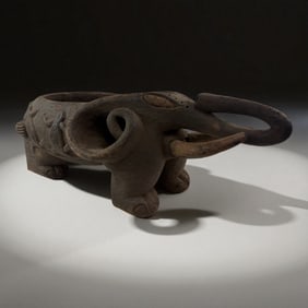 African Elephant Form Vessel