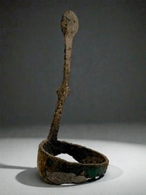 Ancient Bronze Ritual Ladle or Cosmetic Spoon