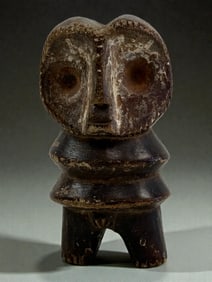 Antique Anthropomorphic Figure with Owl Like Face