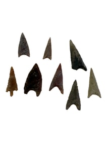 Ancient Arrowheads Eight Selected
