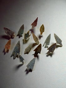 Ancient Arrowheads Collection of 15
