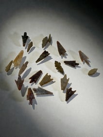 Group of 20 Ancient Arrowheads