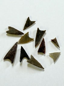 Assortment of 12 Ancient Arrowheads