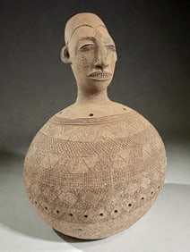 African Terracotta Ritual Vessel