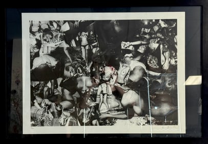 Black_and_White Collage by Chris Succo LOOKING OUT AT THE OCEAN