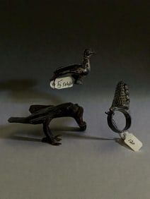 Set of Three Ancient Bronze Artifacts