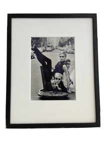 Burt Glinn Andy Warhol with Edie Sedgwick and Chuck Wein, New York City hand Signed