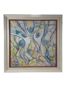 Oil Painting on Canvas Signed Satiris