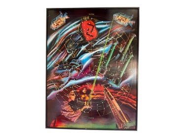 Huge Oil painting on Board signed CLAYTON CAMPBELL