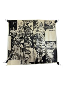 Endre Szasz Hungarian GOOD AND THE BAD grisaille lithograph