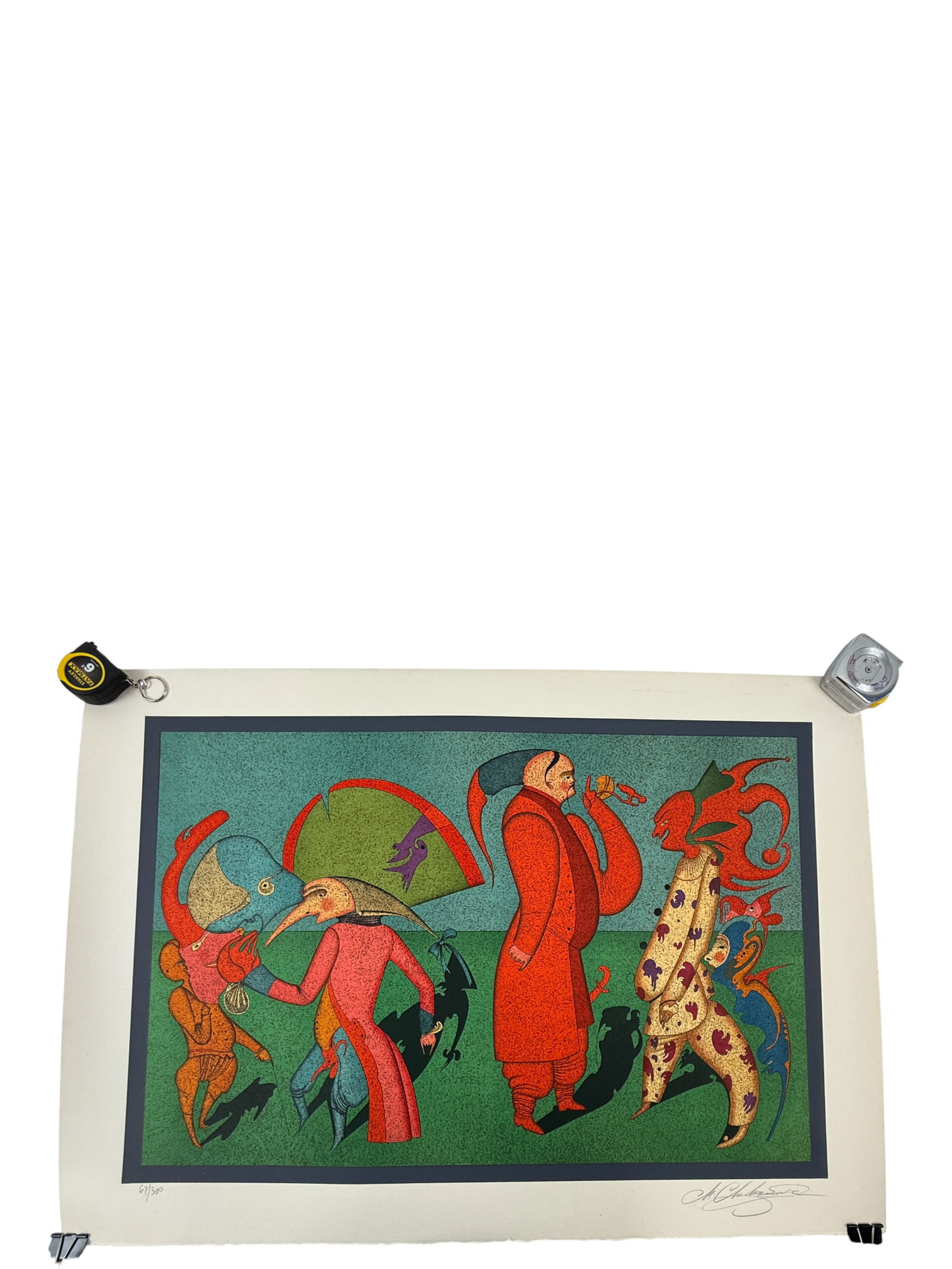 Beautiful Rare Lithograph S/N by Mihail Chemiakin: Beautiful Rare Lithograph S/N by Mihail Chemiakin. 21" x 30"