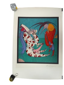 Beautiful Rare Lithograph S/N by Mihail Chemiakin