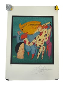 Beautiful Rare Lithograph S/N by Mihail Chemiakin