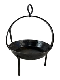 Wrought Iron Hanging Tripod Pot Stand