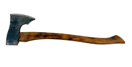 Antique Hand-Forged Axe Marked E.B.