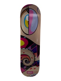 Contemporary Art Skateboard Deck Colorful Graphic Design