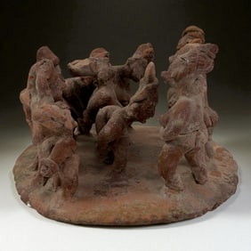 Pre-Columbian Circle of Figures Sculpture