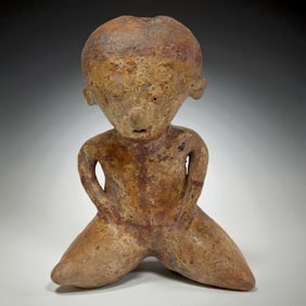 Ancient Terracotta Kneeling Figure