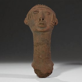 Pre-Columbian Stone Necked Idol