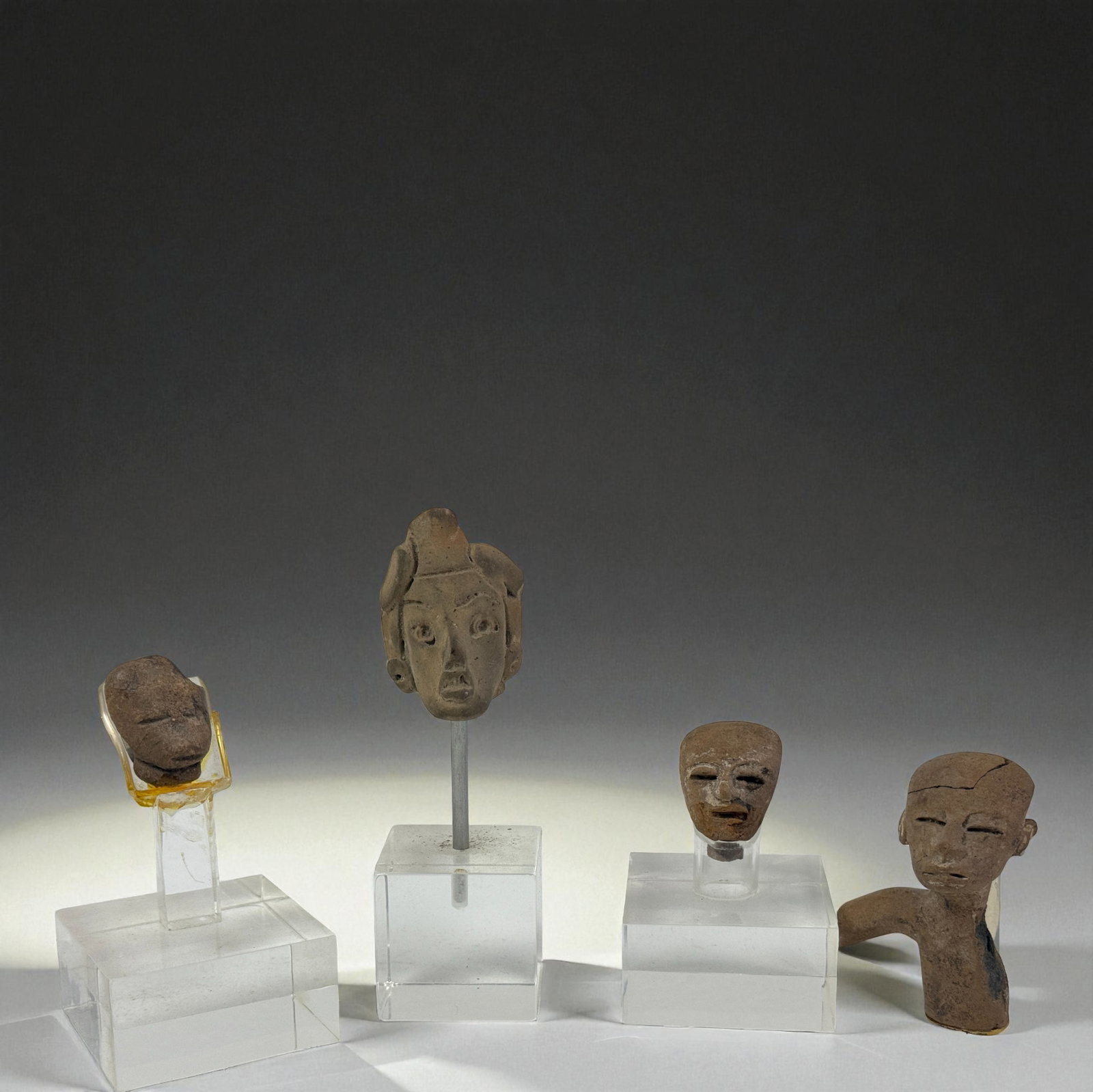 Group of Pre-Columbian Head Fragments (1 of 6)