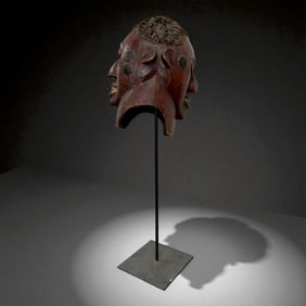 African Two-Headed Mask West Africa