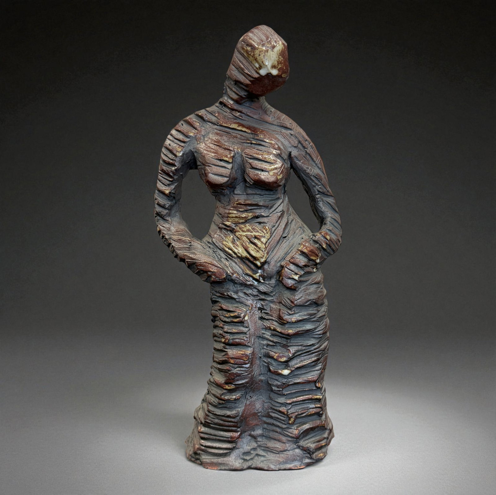 Contemporary African-Style Female Sculpture (1 of 7)