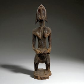West African Tribal Male Figure with Scarifications