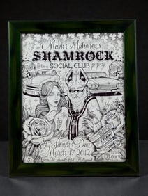 Mark Mahoney Shamrock Social Club Poster, 2012