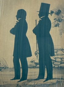 19th Century Silhouette Portrait – Gentleman & Lady