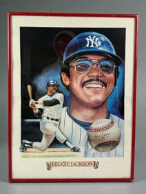 Reggie Jackson Limited Edition Print Signed