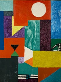 Abstract Geometric Composition Painting