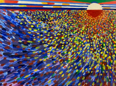 Abstract Sunburst Painting