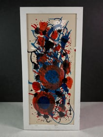 Sam Francis Signed Abstract Color Painting