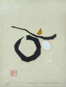 Japanese School Abstract Collage, 'Poem 10'