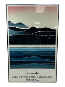 Secunda Abstract Seascape Exhibition Poster