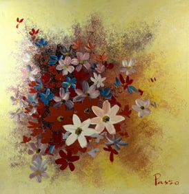Oil Painting on Canvas Signed Passo