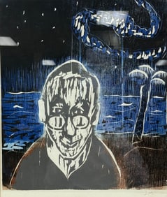 Vintage Painting Signed JM