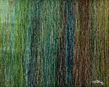 Abstract Textural Composition Mixed Media on Canvas by Clifford Kluge