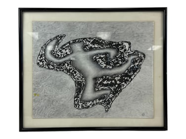 Mid Century modern abstract drawing