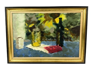 Original Oil on Canvas by David Wilson Still Life of Flowers