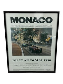 Monaco Grand Prix 1990 Car Show Poster