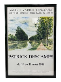 Descamps Patrick L Strap Locks Fontenay 1988 Poster Original Exhibition