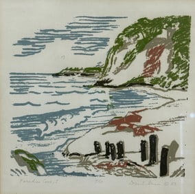 Doris E Junn Watercolor Painting Signed